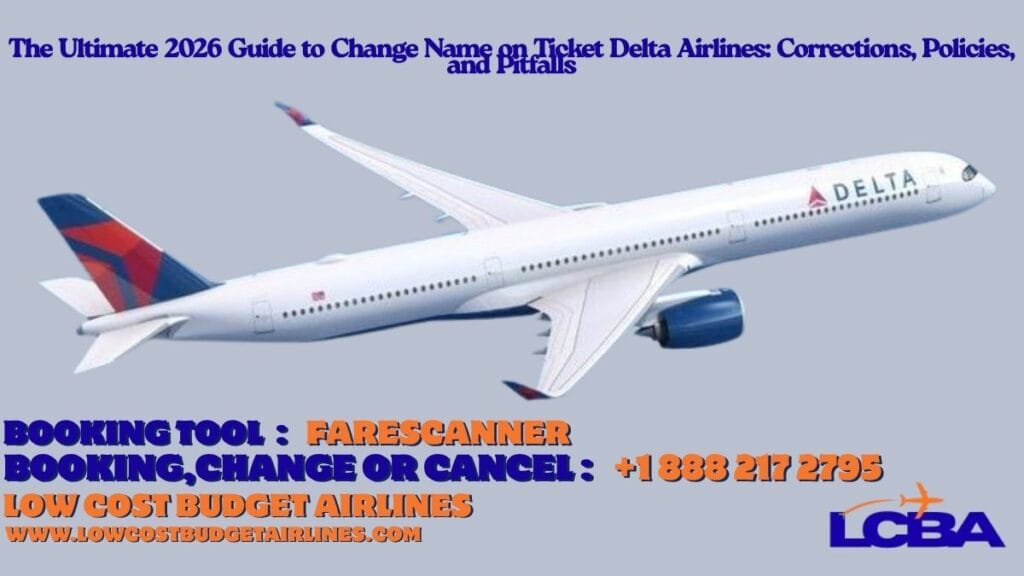 The Ultimate 2026 Guide to Change Name on Ticket Delta Airlines: Corrections, Policies, and Pitfalls 7 - change name on ticket delta - Low Cost Budget Airlines change name on ticket delta