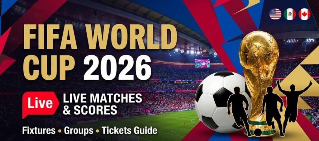 FIFA World Cup 2026 Live Football Matches of Today, Live Scores, 2026 World Cup Fixtures, Groups, and Buy Fifa Tickets Safely!
